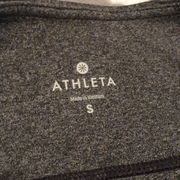 Athleta Gray W/Black Full Length Training Pant SzS - Picture 3 of 7